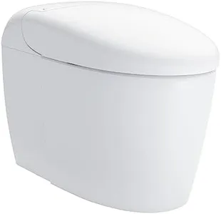 TOTO NEOREST RS Dual Flush 1.0 or 0.8 GPF Toilet with Intergeated Bidet Seat & EWATER+, Cotton White - MS8341CUMFG#01