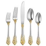Gold Tone Cutlery Set of 20 Pieces 