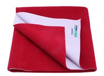 Newnik Baby Mat Waterproof dry sheet/Reusable Absorbent Sheets/Underpads (Size: 140cm X 100cm) Maroon, Large