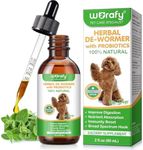 Dog Worming Drops, Dog Herbal Digestive Drops with Prebiotics & Enzymes, 100% Natural Support for Digestive & Immune Health, Aids Nutrient Absorption & Maintain Gastrointestinal Health 60ml
