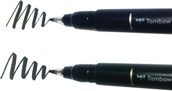 Tombow Fudenosuke Brush Pen Set – 2-Pack, Black Ink