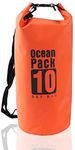 SKAIV Multi Functional Floating Waterproof Dry Sack Ocean Bag Pack for Kayaking Rafting Boating Swimming Camping Hiking Beach Fishing - 10 Liter (Multi Color)