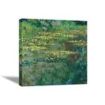 Tamatina Claud Monet Art Framed Canvas Gallery Wrap Framed Paintings | Le Bassin des Nympheas | Home Decorative Gift Item | Frame Size - 24X24 Inches.t335