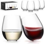 LUNA & MANTHA Stemless Wine Glasses