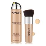 KYDA AirBrush Foundation Spray, Silky Foundation Makeup, High Coverage Smooth Creamy Finish, Lasting Lightweight Breathable, Moisturizing Makeup Foundation-#220 Natural Beige