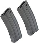 Airsoft Spare Parts E&C 2pcs 300rd Hi-Cap Mag Magazine for M4 M16 Series AEG Black
