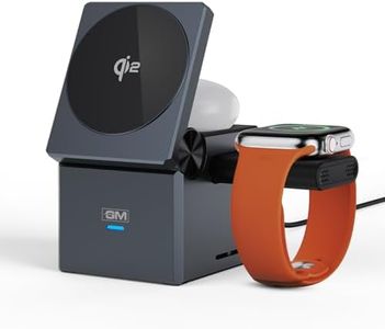 G+ iSmart Qi2 3-in-1 Cube Wireless Charger | Advanced Qi2 Technology | Magnetic MagSafe Wireless Charger for Apple Phone, Apple Watch & Earbuds | Detachable Watch Module