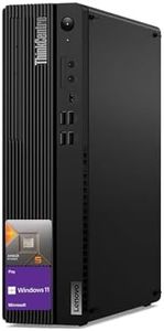 Lenovo ThinkCentre Business SFF Desktop, AMD Ryzen 5 Pro 4650G(Beat i5-10400), AMD Radeon Graphics, 16GB RAM, 512GB SSD, Bluetooth, Wired KB & M, Wi-Fi, DP, Windows 11 Pro, Black