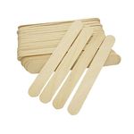 TNBL 50 Pcs Large Disposable Wooden Waxing Spatulas Wax Applicator Sticks for Body Hair Removal 6 inches