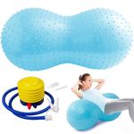 DAJASD Peanut Shape Ball, Anti-Burst Sports Yoga Peanut Ball, Peanut Shape Exercise Ball for Labor Birthing, Physical Therapy for Kids, Home & Gym Fitness (With Pump)