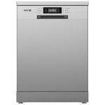 HYE Freestanding Dishwasher Machine – 60cm Full Size, 14 Place Settings, 9 Programmes with Quick Wash & Eco, Silver, Delay Timer, E Rated, 49dB, Cutlery Basket – DW0114PS04 [2025]