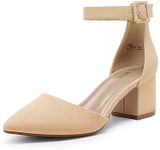 DREAM PAIRS Womens Low Heel Pump Sh