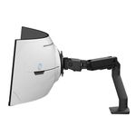Ergotron – HX VHD Premium Heavy Duty Gaming Monitor Arm, Single Monitor Desk Mount – for 1000R Curved Ultrawide Monitors Up to 57 Inches, 13-17kg, VESA 75x75mm or 100x100mm – Matte Black (45-693-224)