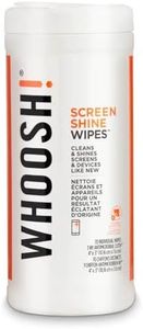 WHOOSH! Screen Shine - Disposable Anti-microbes Wipes, Suitable for Every Screen, Eliminate Dirt, Dust, Moths and Stains, Certified Non-toxic Product, Cleaning and Hygiene - 70 Pieces + 1 Cloth