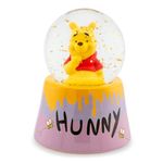 Disney Winnie the Pooh Oh, Bother Hunny Drips and Bees Light-Up Mini Snow Globe with Swirling Glitter Display | 3 Inches Tall