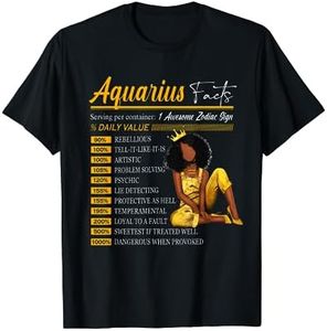 Funny Aquarius Facts Awesome Zodiac Sign Horoscope Birthday T-Shirt