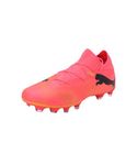 Puma Men Future 7 Match Fg/Ag Soccer Shoes, Sunset Glow-Puma Black-Sun Stream, 7.5 UK