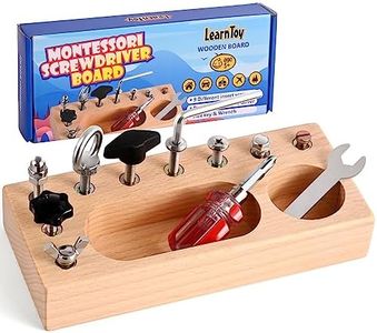 Juguetes Montessori para niños de 3, 4, 5 años - Set de tablero de destornilladores Montessori - Juguetes sensoriales de aprendizaje - Desarrollo de habilidades motoras finas - Materiales preescolares