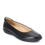 Naturalizer Womens Flexy Comfortable Slip On Round Toe Ballet Flats, Black, 11