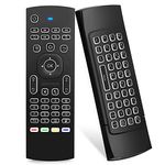 Air Mouse Remote MX3 Pro Backlit Version, Rock&Rown 2.4G Air Remote with Wireless Backlight Keyboard, Best for Android TV Box/PC/Projector/HTPC/All-in-one PC/Raspberry Pi