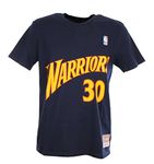 Mitchell & Ness Stephen Curry #30 Golden State Warriors Navy NBA Name and Number Tee T-Shirt