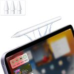 TiMOVO Stylus Pen for iPad, Apple Pencil 2nd Generation with Magnetic Wireless Charging Palm Rejection for iPad Pro 12.9/11", iPad Air /5/4/3th, iPad Mini 6/5th Gen, White