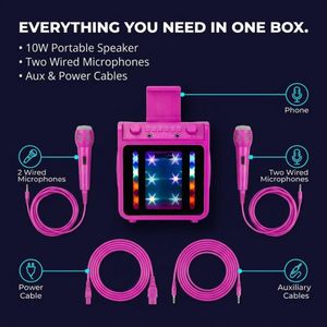 RockJam Bluetooth Karaoke Machine – 10W Portable Speaker