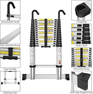 Aluminium Telescopic Ladder 4.1M – Lightweight Extendable