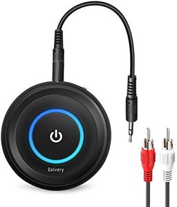 Golvery Bluetooth 5.3 Transmitter and Receiver, 2 in 1 Wireless Bluetooth AUX Adapter for TV/PC/CD/MP3/PS4/Home Theater/Speaker w/ 3.5mm AUX and RCA Jack, Low Latency Audio, 2 Devices Pairing