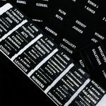 UPAFEXXI-Leather Bible Tabs, Bible Tabs for Women and Men(Silver Foil Lettering) Large Print Stickers, Easy to Read and Apply, 80 Chapters Labels for Easy Navigation (Black)