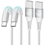 USB C Charger Cable [2Pack/1M] Type C Charger Cable Fast Charging Lead Yosou Phone USB C Charge Cable for Samsung Galaxy S21 S20 fe S22 A12 A13 A33 A53 S10 S9 S8,PS5,Mackbook,iPad Pro/Air 4,OPPO,Pixel