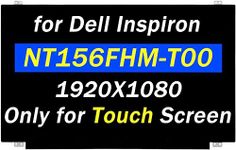 PEHDPVS Screen Replacement 15.6" NT156FHM-T00 for Dell Inspiron 15 3593 5576 5577 5558 5559 P75F DP/N TF86G 0TF86G FHD 1920X1080 60HZ 40PIN LCD LED Touch Screen Laptop Panel (Only for Touch Screen)