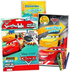 Disney Cars Imagine Ink Coloring Book Set for Toddlers Kids -- Mess-Free Coloring Book with Magic Invisible Ink Pen and Over 100 Disney Cars Stickers (No Mess Art)