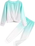 Arshiner Girls Tie Dye Clothing Sets Long Sleeve Sweatshirt and Sweatpants Tracketsuit with Pockets 11-12 Years