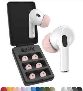 Foam Masters Ultra-Premium Memory Foam Ear Tips for AirPods Pro 1st & 2nd Gen | 3 Pairs | Black Magic Ver 6.0 | Secure | Comfort | Better Noise Cancel | Replacement Buds – Crystal Pink, Medium