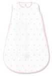 SwaddleDesigns Cotton Sleeping Sack Wearable Blanket with 2-Way Zipper, Bella, Pink (Medium 6-12 Months)