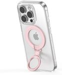 Syncwire Magnetic Phone Ring Holder for MagSafe - [Ultra-Thin] Phone Ring Holder Cell Phone Grip Magnetic Phone Ring Stand Compatible with iPhone 15 14 13 12 11, Samsung, MagSafe Accessories-Pink