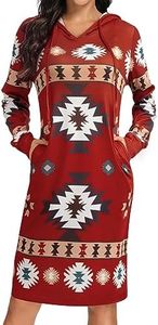 Kimmery Womens Dresses for Women 2025 Casual Fall Dresses for Women 2025 Long Sleeve Dress Red Dress 2XL