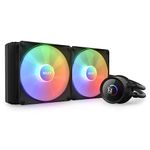 NZXT Kraken 280 RGB - RL-KR280-B1-280mm AIO CPU Liquid Cooler - Customizable 1.54" Square LCD Display for Images, Performance Metrics - High-Performance Pump - 2 x F140 RGB Core Fans - Black