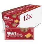 Anna's Ginger Thins Swedish Cookies 5.25 Oz (Pack of 12) by Anna's