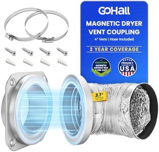 Gohall Magnetic Dryer Vent Connector: 180° Design Airtight Coupling Kit