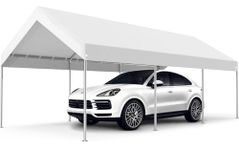 MASTERCANOPY 3x6M Heavy Duty Carport Car Canopy Outdoor Storage Shed Garage Party Tent Gazebo, White