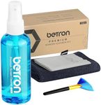 Betron Screen Cleaner Spray for TV, Laptop, Macbook, Computer, Monitor, Mobile Phone Cleaning Kit including Brush and Microfibre Cleaning Cloth, 100ml