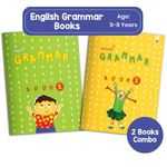 Nurture English Grammar and Composition Books for Kids | 5 to 8 Year Old | English Grammar Practice Exercises with Colourful Pictures for Primary Children | Book 1 & 2 - Set of 2 Books