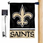 WinCraft Saints Garden Flag and Mailbox Post Pole Holder Mount