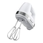 Cuisinart HM-70 Power Advantage 7-Speed Hand Mixer, Stainless and White