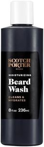 Scotch Porter Moisturizing Beard Wash for Men | Cleanses, Softens & Hydrates for Healthier Beard | Formulated with Non-Toxic Ingredients, Free of Parabens, Sulfates & Silicones | Vegan | 8oz Bottle