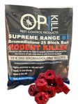 Opkill Rat Poison & Mouse killer - 300g Strongest Bait Available Weatherproof Fast acting and Safe for Professional and Domestic use (Professional Choice Blocks 15 x 20g)