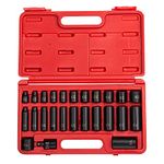 SUNEX Tools 3325 3/8-Inch Drive SAE Master Impact Socket Set., Standard/Deep, 6-Point, Cr-Mo, 5/16-Inch - 1-Inch, 25-Piece