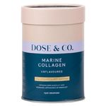 Dose & Co Marine Collagen Peptides with Vitamin C, Unflavoured - 221g Powder Supplement